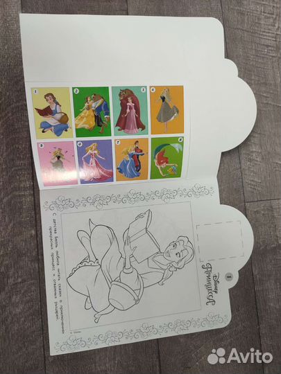 Раскраска для девочек с наклейками