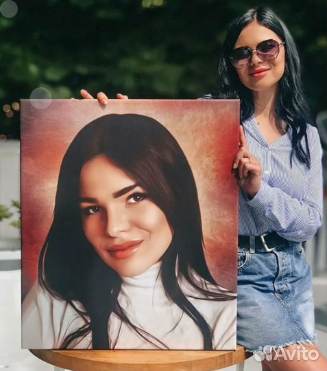 Холст с фото (портрет)