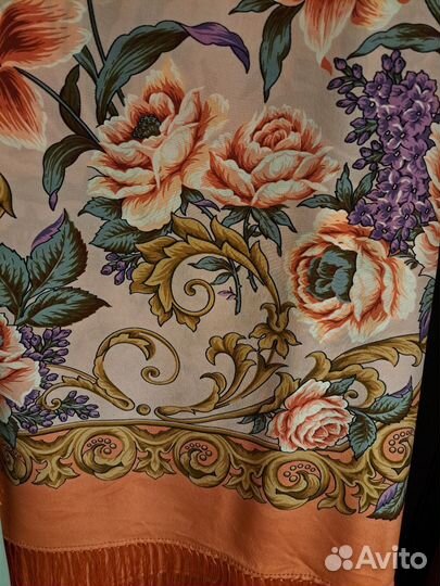 Павловопосадский платок шелковый Королевский бал