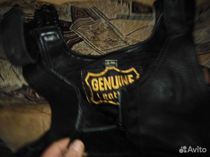 Мото штаны кожаные