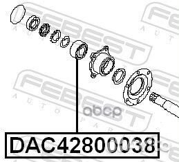 Подшипник ступичный задний (42x80x38) (nissan T
