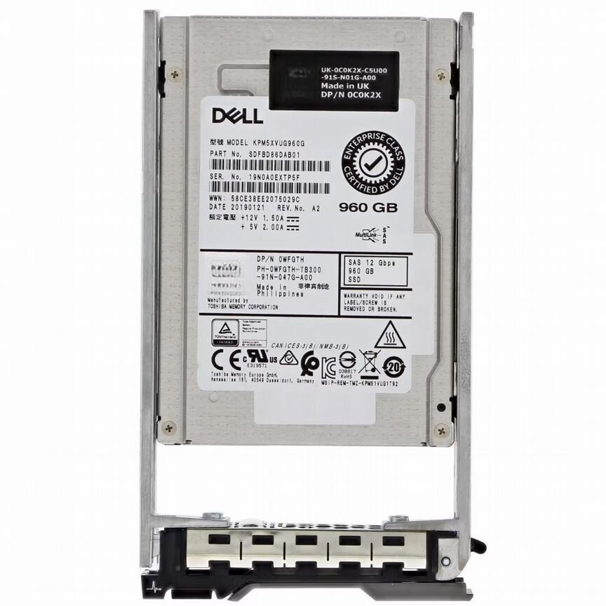 [0WFGTH] Жесткий Диск Dell Wfgth 960gb Sas 2,5" Ssd 0wfgth