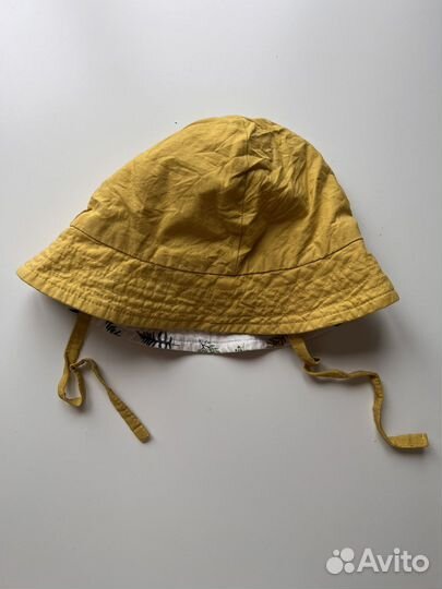 Детская панама двусторонняя с завязками 50-52