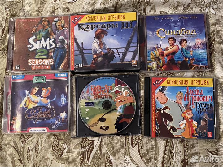 Компьютерные диски Sims Bratz Winx Barbie