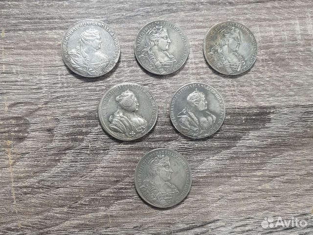 Монеты 6 шт. Анна 1731 - 39
