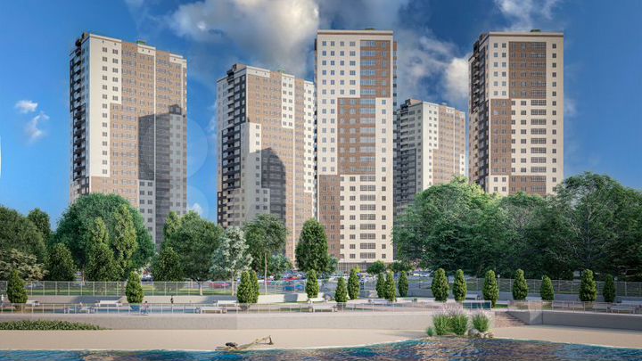 2-к. квартира, 56,9 м², 7/24 эт.