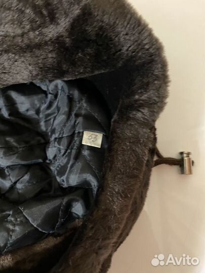 Шапка ушанка мутон детская