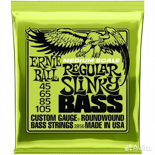 Струны для бас-гитары Ernie Ball 2856 Regular Slin