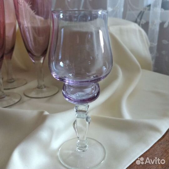 Бокалы цветное стекло времен СССР