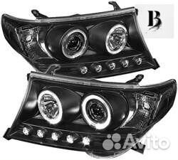 Фары T Land Cruiser черные