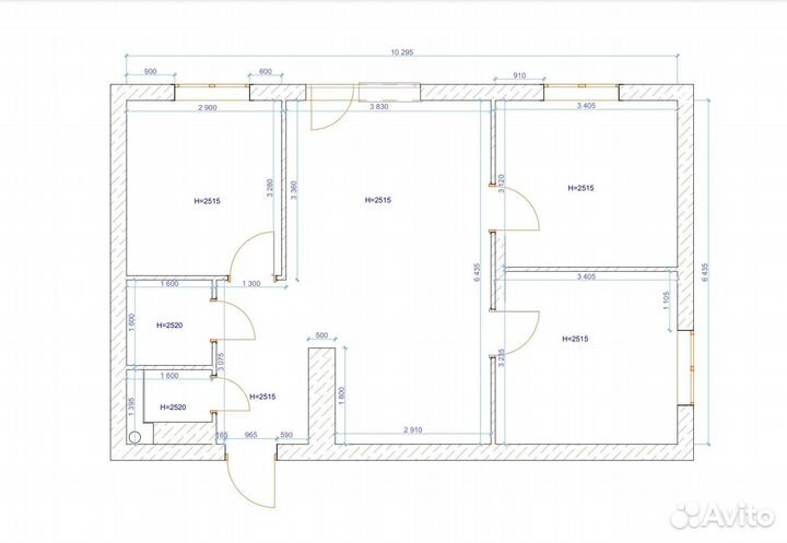 Чертежи помещений в archicad