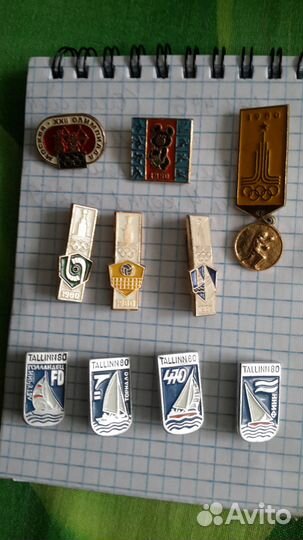 Значки Олимпиады-80 оригинал