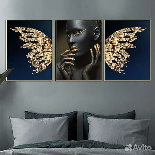 Модульная картина маслом на холсте девушка