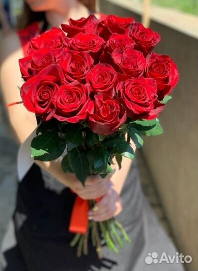 Букет 15 роз Эквадор