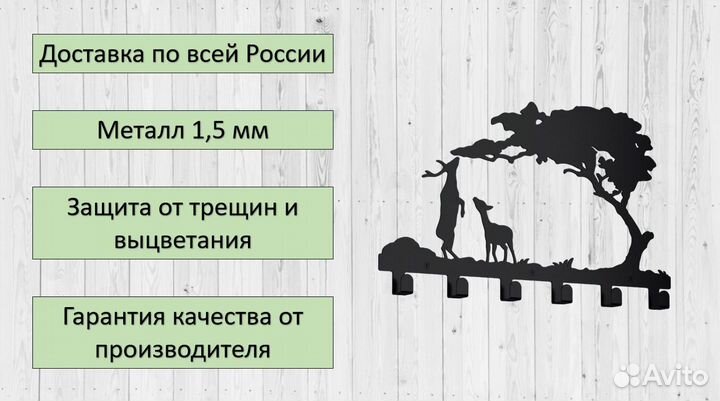 Вешалка настенная