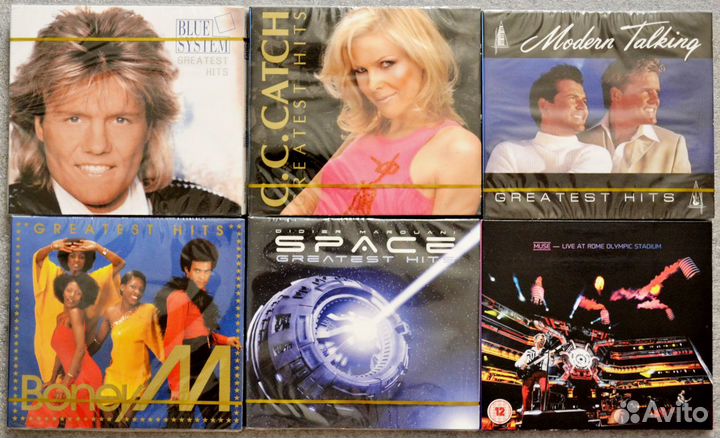 CD диски сборники, рок, диско