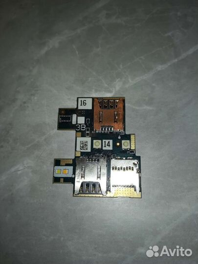 Субплата под сим карту Asus zb551kl Zenfone Go
