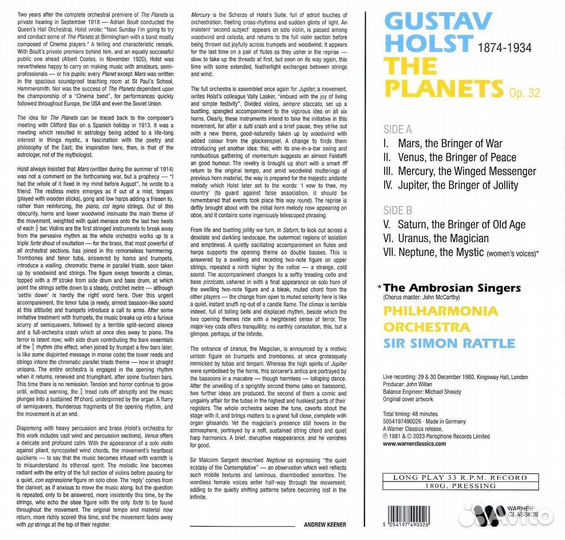 Gustav Holst (1874-1934) - The Planets op.32 (180g