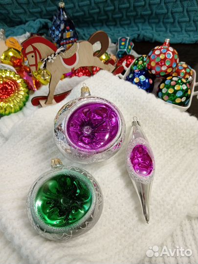 Елочные игрушки стекло