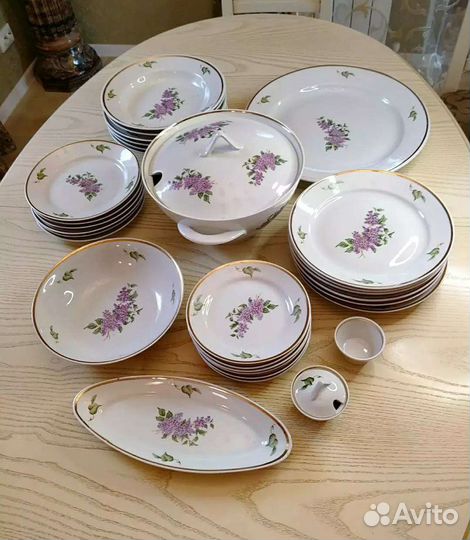 Сервиз столовый Сирень Дулёво
