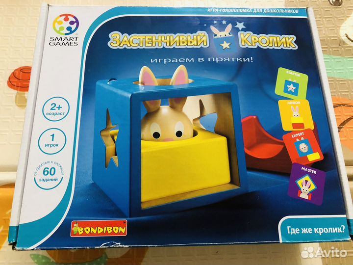 Развивающие игрушки застенчевый кролик