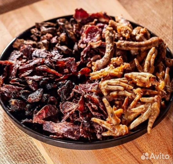 Консервы натуральные для собак. Лакомства сушеные