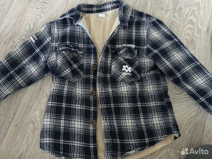 Рубашка утепленная 110 рост