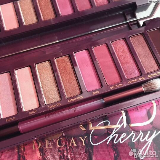 Палетка теней urban decay cherry