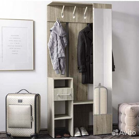 Прихожая Лига (850х1850х334) дуб сонома