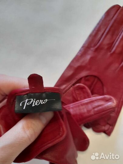 Перчатки новые кожанные италия
