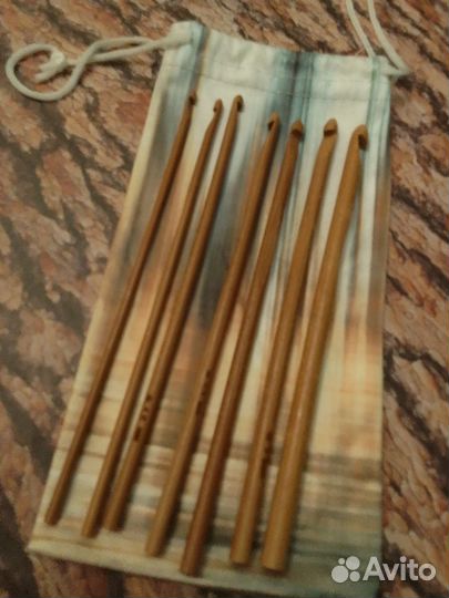 Набор бамбуковых крючков для вязания