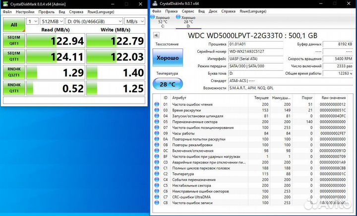 Винчестеры HDD 500Гб для пк и ноутбука