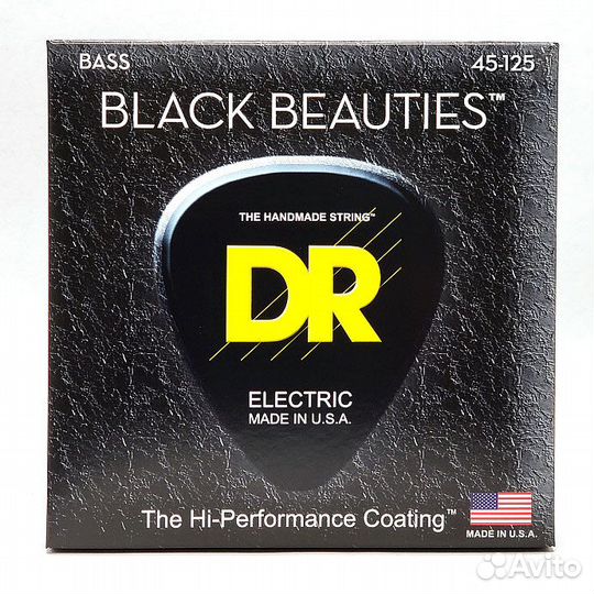 DR Strings 45-125 Black Beauties Black. (Новый)
