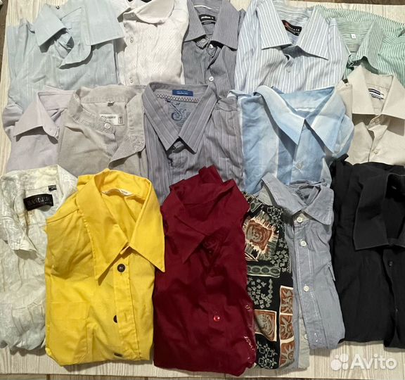Сорочки мужские пакетом бу