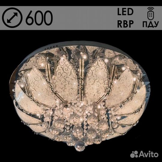 Люстра 55732/600 CR хром 8х40Вт E14 LED-RBP пду 60