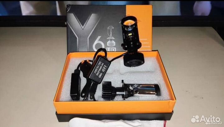 Светодиодные лампы h4 mini линза