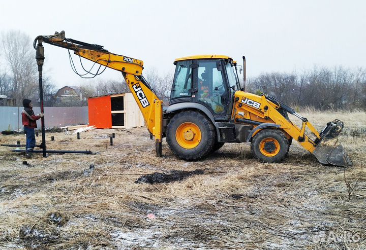Аренда экскаватора погрузчика JCB/ Услуги трактора