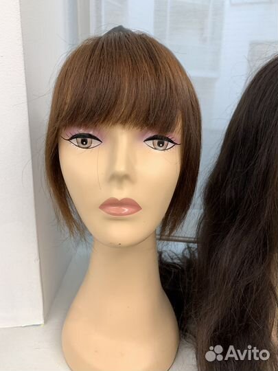 Челка из натуральных волос