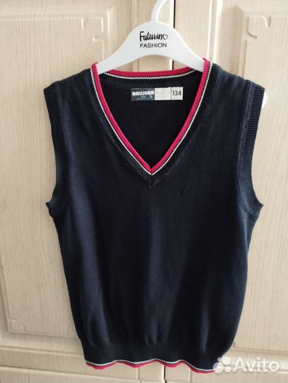 Жилетка школьная синяя 134