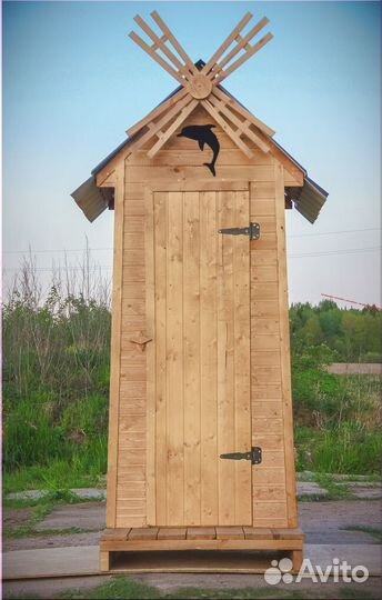 Уличный туалет деревянный BAG337