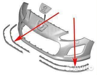 Накладка переднего бампера Пежо 308