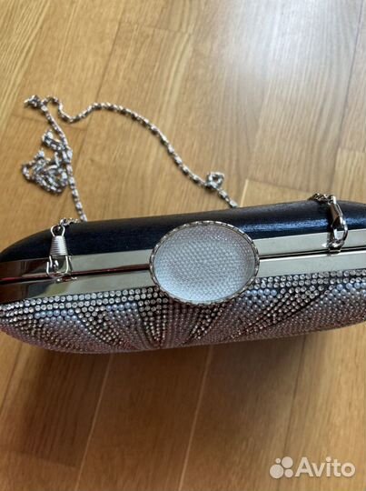 Сумка клатч со стразами