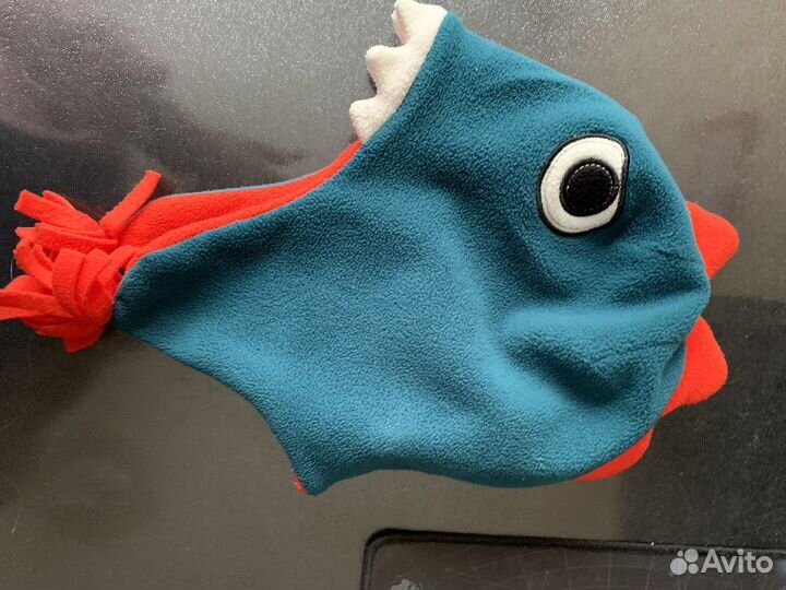 Шапка флисовая динозаврик