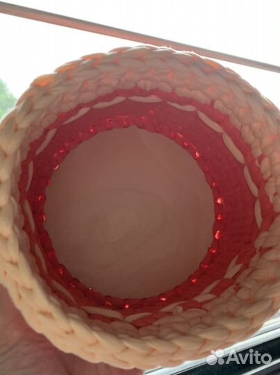 Трикотажная корзинка