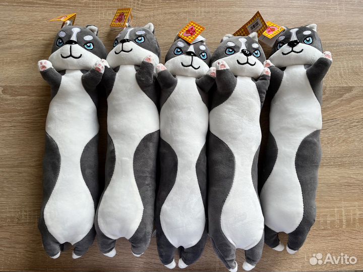 Хаски батон игрушка 45см