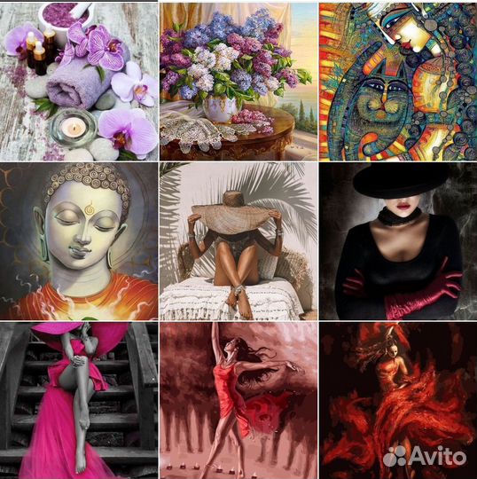 Картины по номерам 40*50 на подрамнике