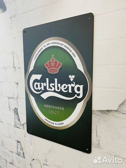 Декор на стену табличка Carlsberg Beer