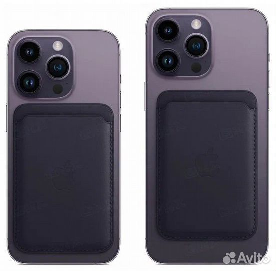 Магнитный чехол для карт Apple Leather Wallet