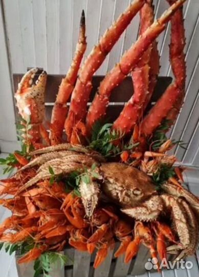 Съедобные букеты из раков