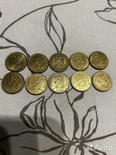 Монеты 20 пенни 10штук